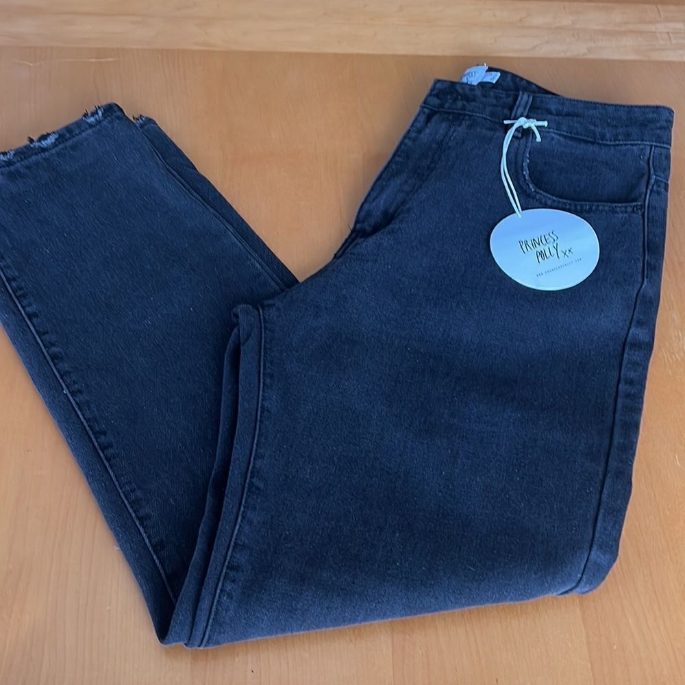 Princess Polly Black NWT SECONDCITY JEANS SIZE 10 US